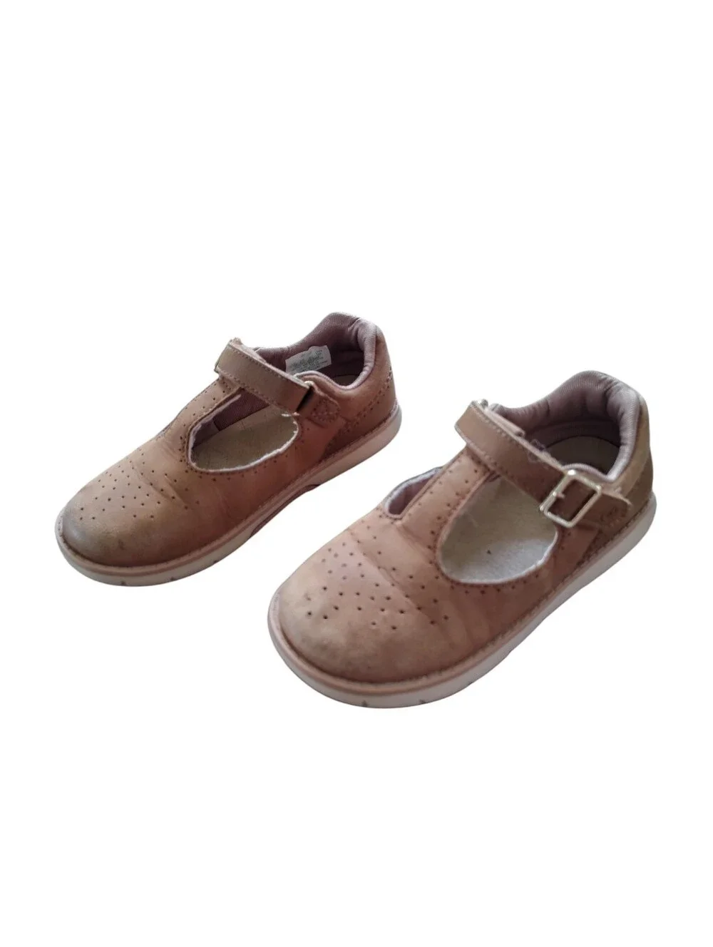 Stride Rite Classic Brown Mary Jane Kids Shoes Size 9.5W